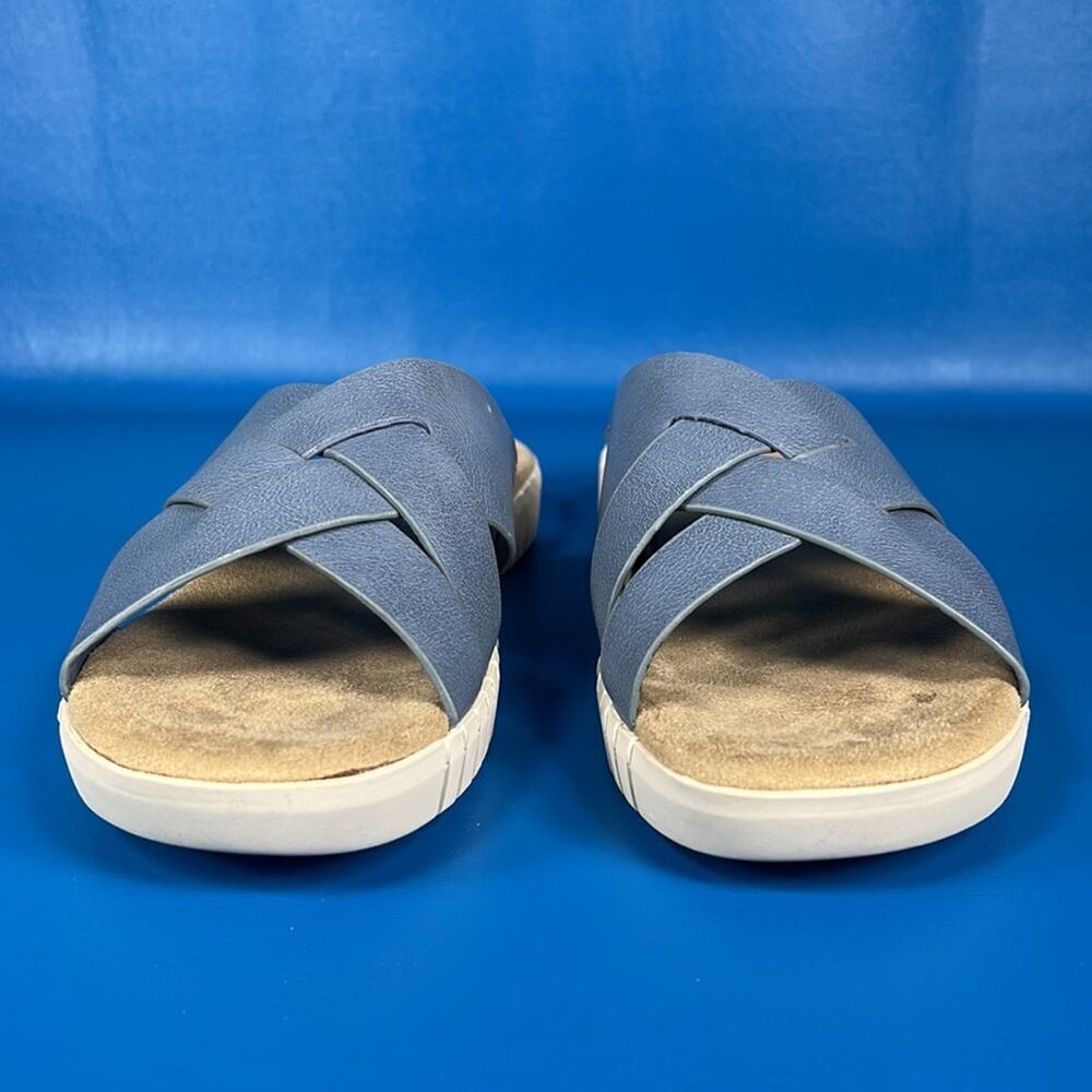Easy Street Brylee Sandals - Denim/Gore - 6.5 Wide - New with box - Picture 2 of 8